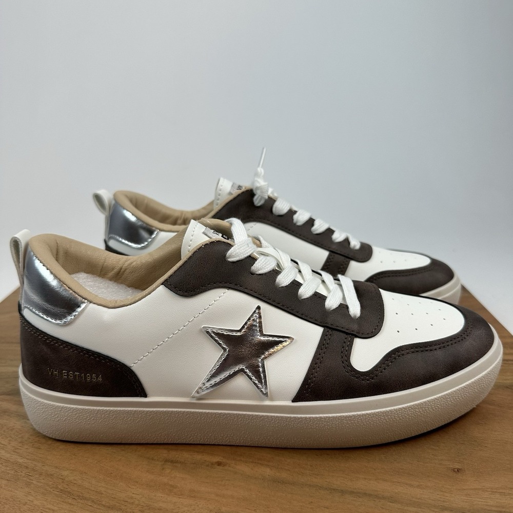 New Womens‎ Vintage Havana Aura 1 Metallic Platform Lace Up Sneakers Size 10